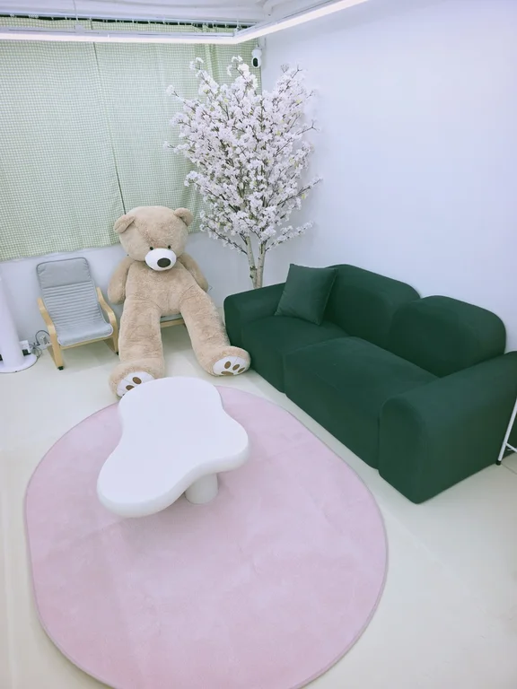 무인 키즈룸 모래놀이 와요