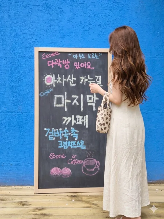 아차산길 카페 사진