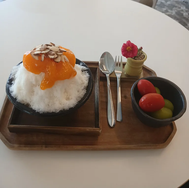 팥꽃빙수