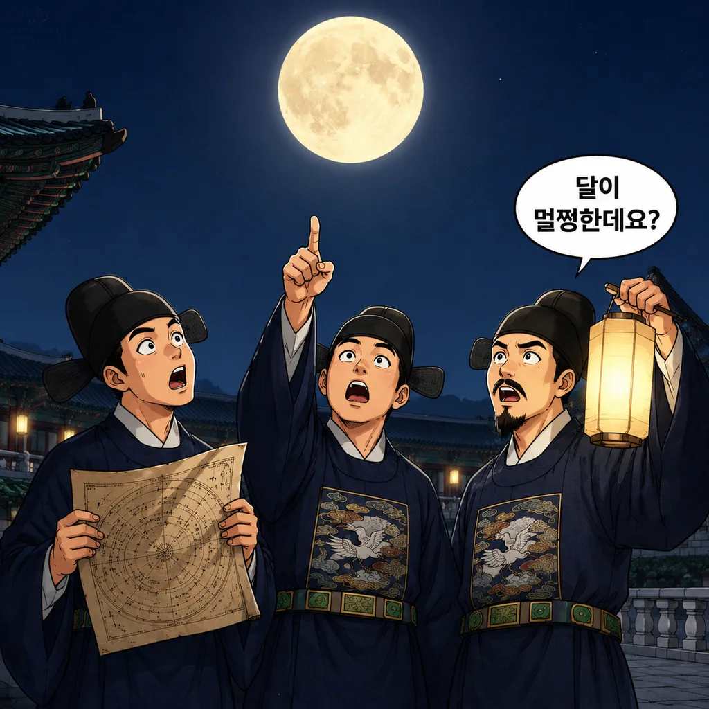 월식 온다더니 보름달이 멀쩡한데요? 2컷