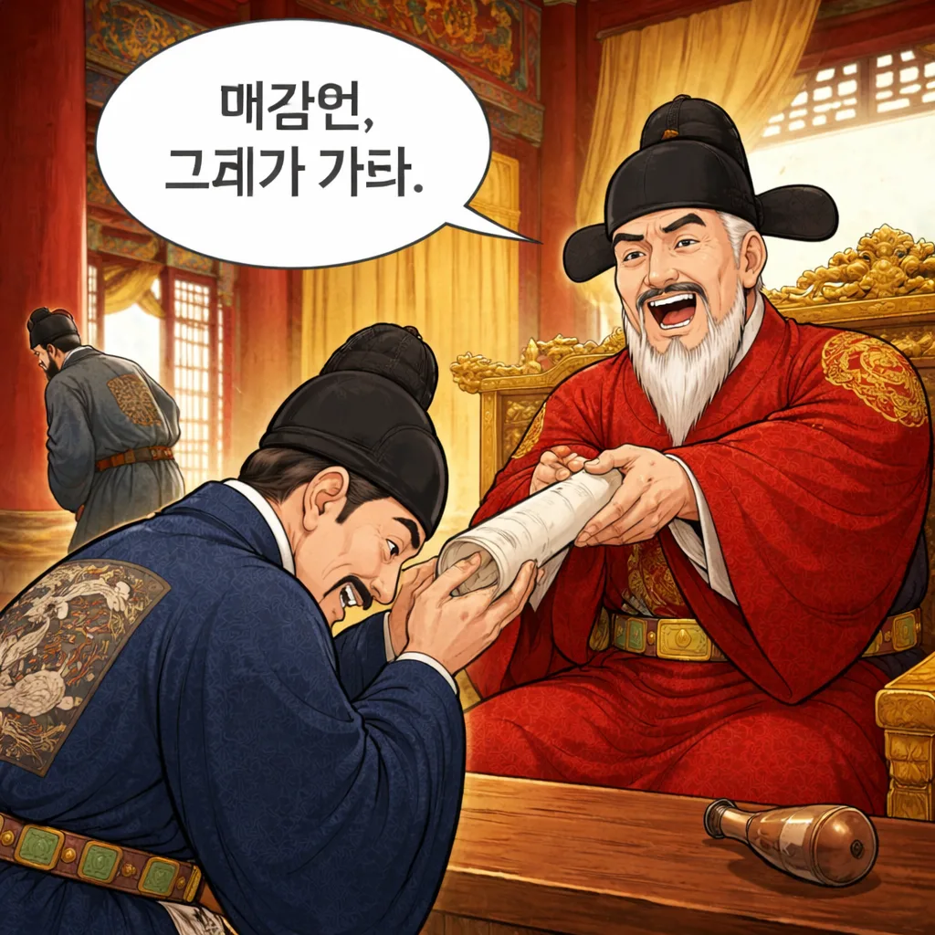 수군 대장 자리, 술 한 잔에 날아갔다고? 4컷
