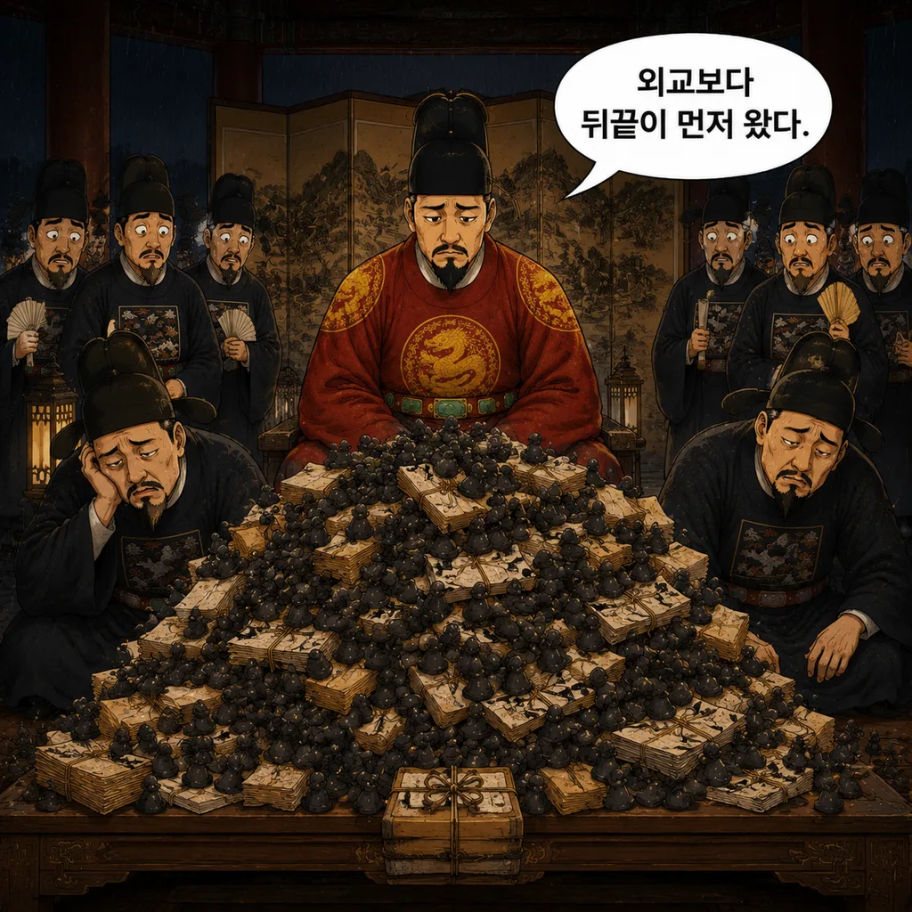 세종, 사신 보고 듣다가 원한 300명을 만남 4컷