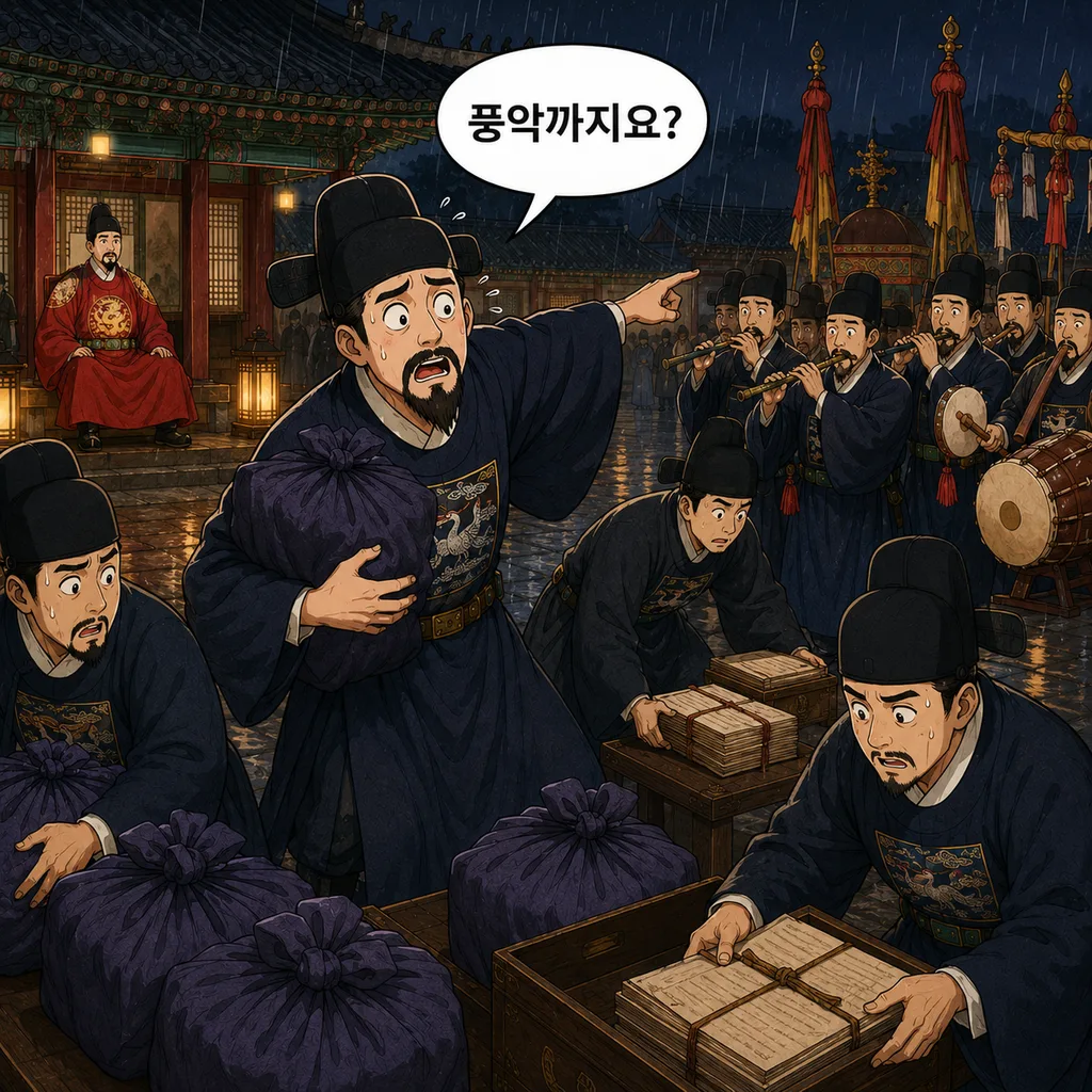 세종, 신하 어머니 생신상에 풍악까지 붙임 3컷