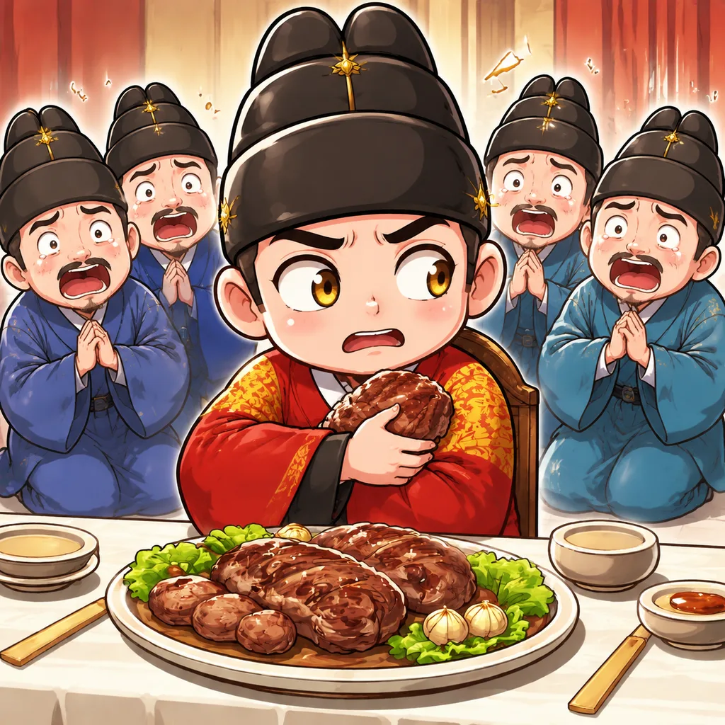 세종, 고기 한 점 먹으려다 국정 회의 됨 2컷