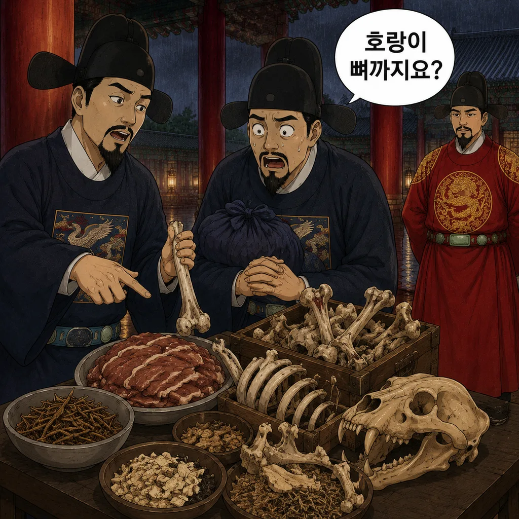 세종, 외교 선물에 호랑이 뼈까지 얹어버림 3컷
