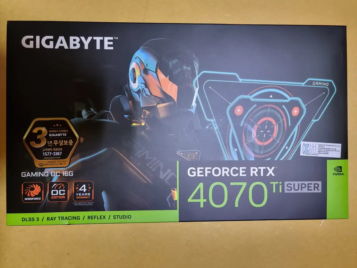 GIGABYTE RTX 4070 Ti SUPER GAMING OC D7 16GB