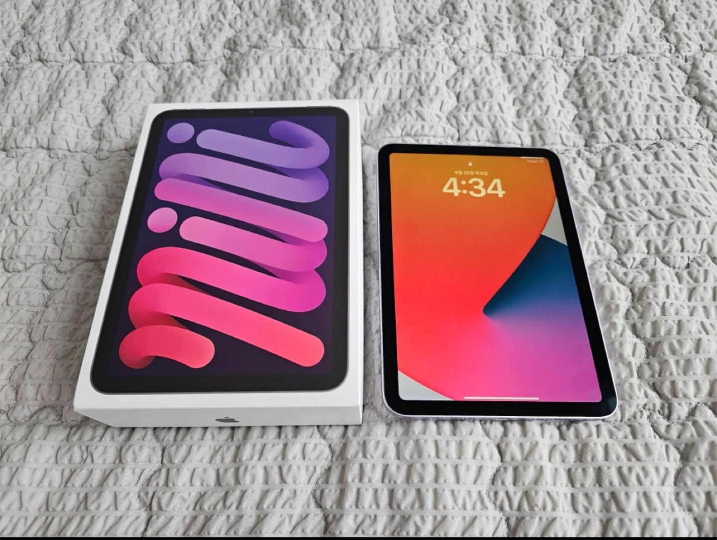 아이패드 미니 7 wifi 128g 풀박 퍼플