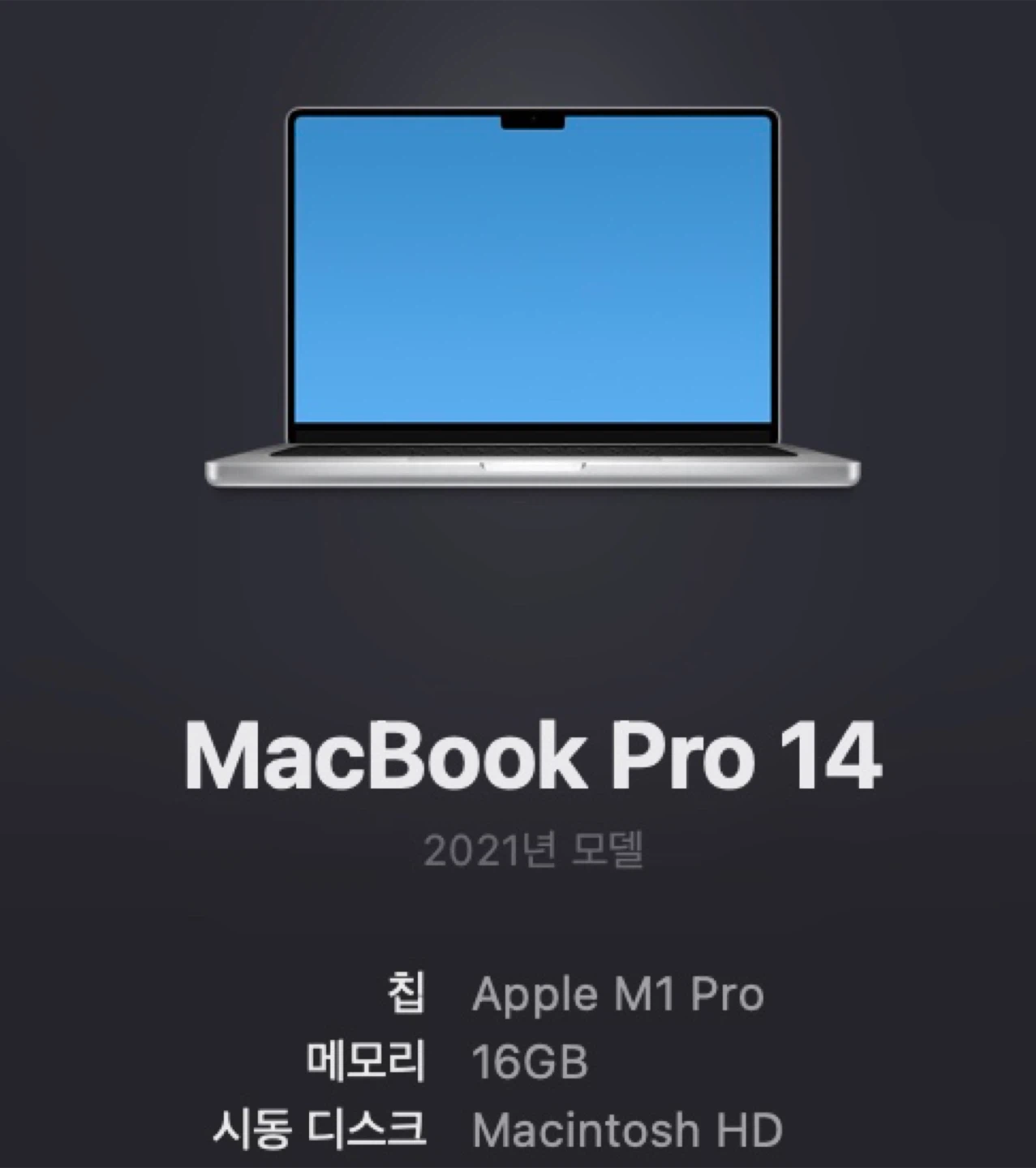 맥북 프로 14 M1 Pro 16GB