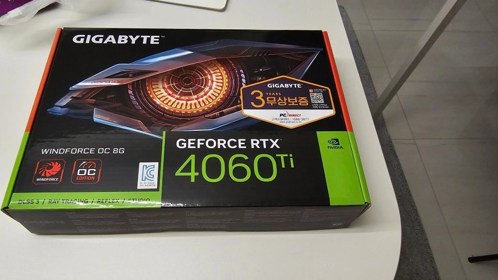 기가바이트 rtx 4060ti 미개봉
