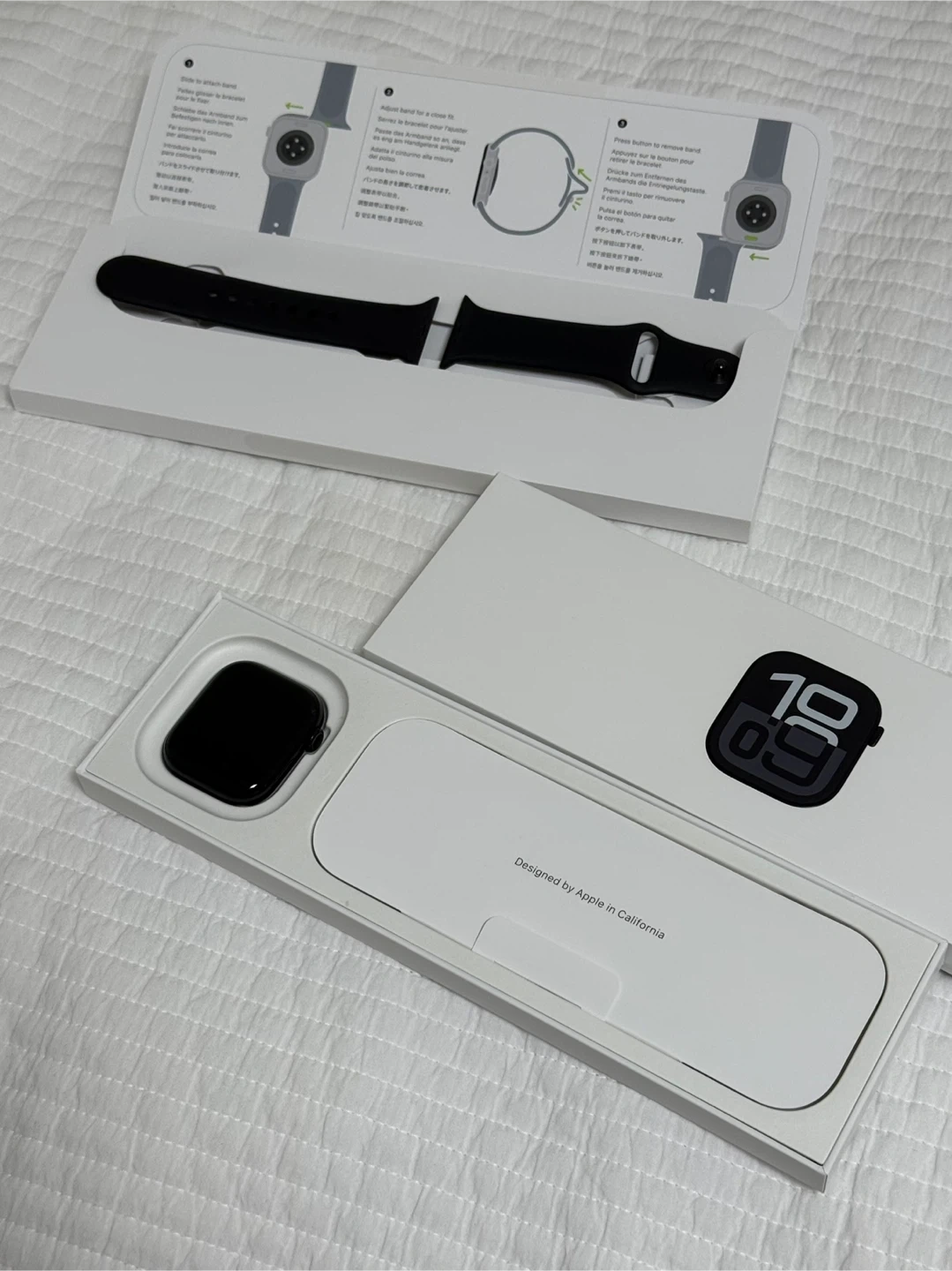 애플워치 10 제트블랙 GPS 42mm