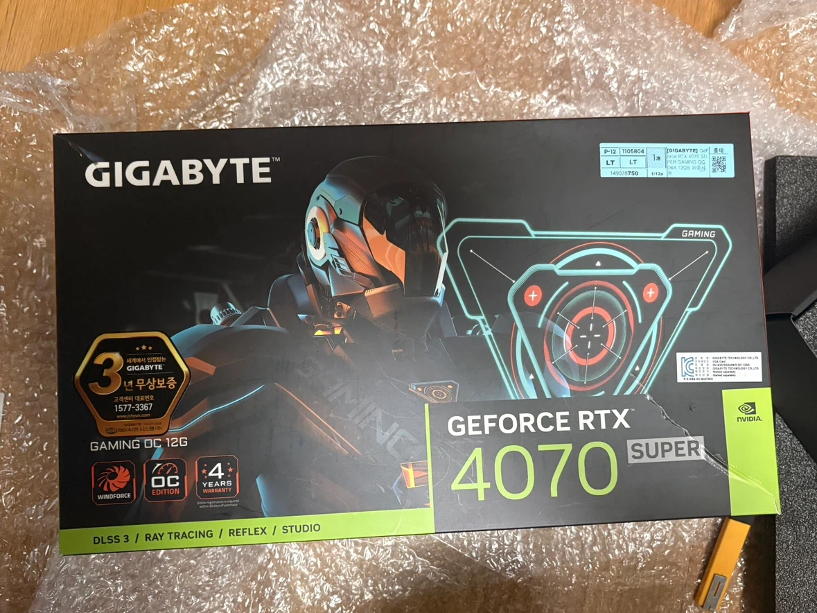 기가바이트 RTX 4070 SUPER 게이밍 OC 12GB