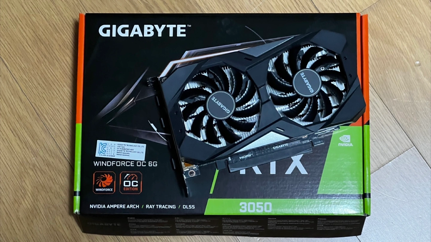 기가바이트 RTX 3050 OC 6GB 윈드포스