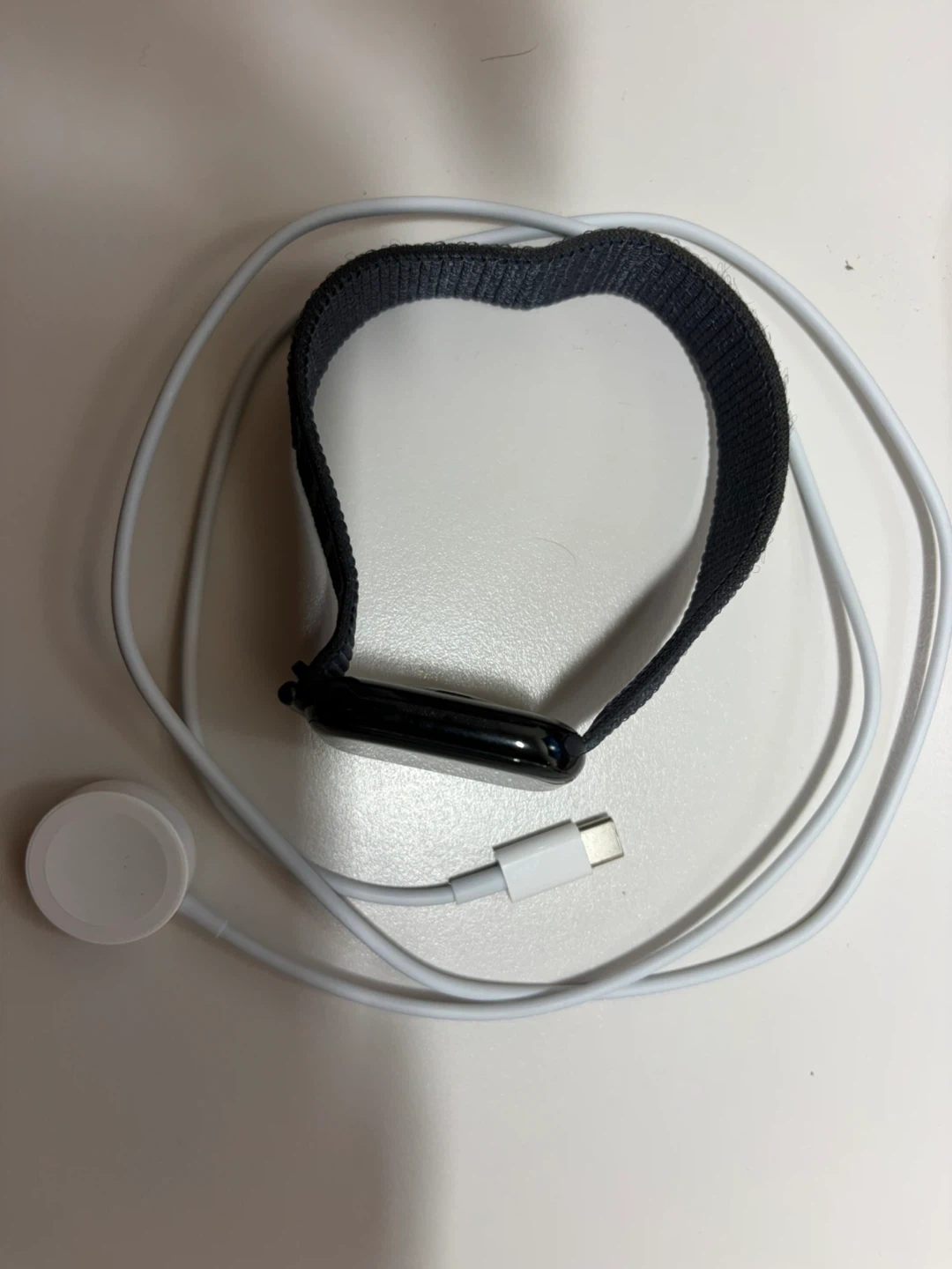 애플워치10 wifi 46mm 제트블랙 스포츠루프 밴드