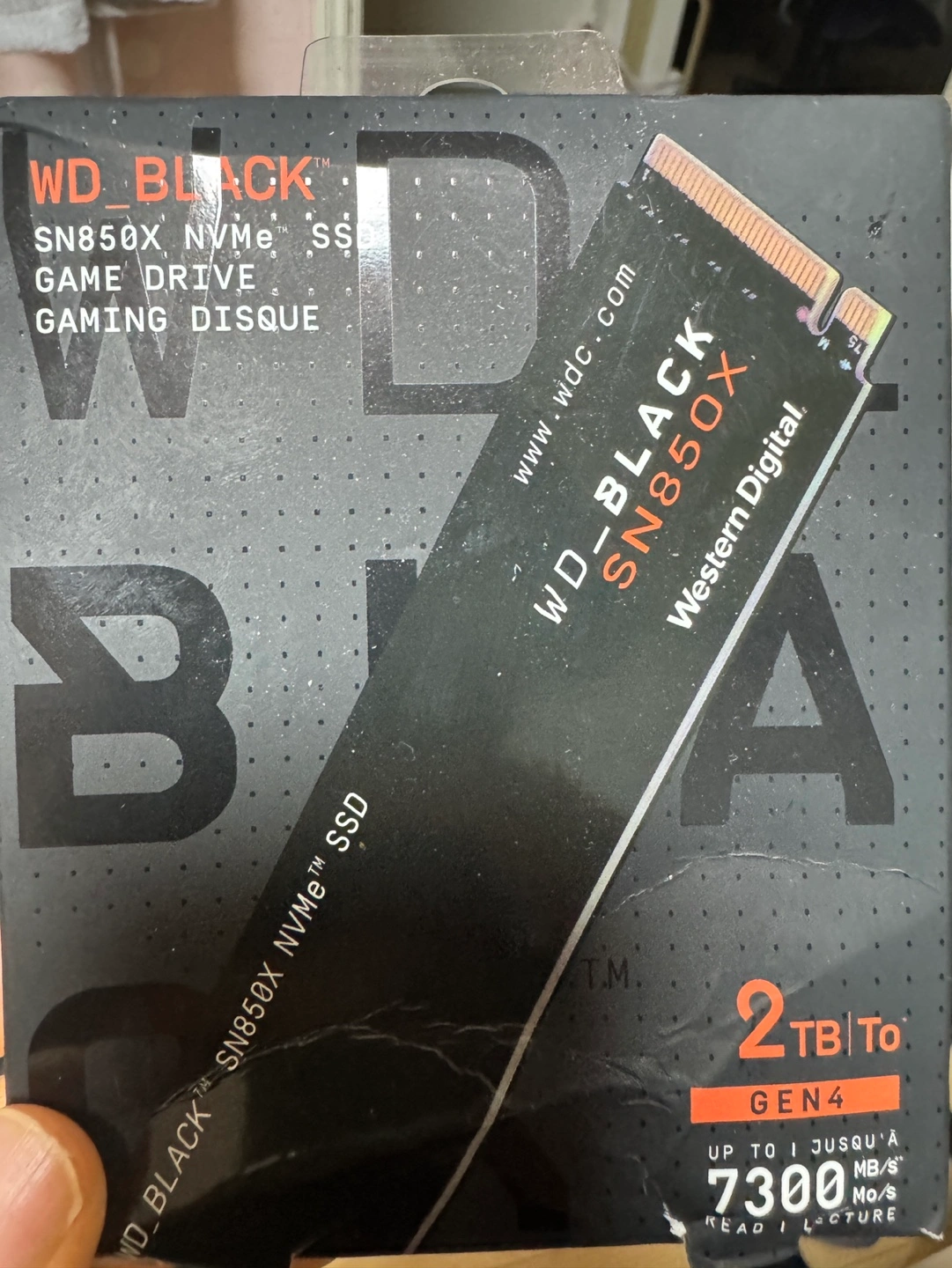 알리발 sn850x 2tb (미개봉,박스찍힘) 당근합니다!