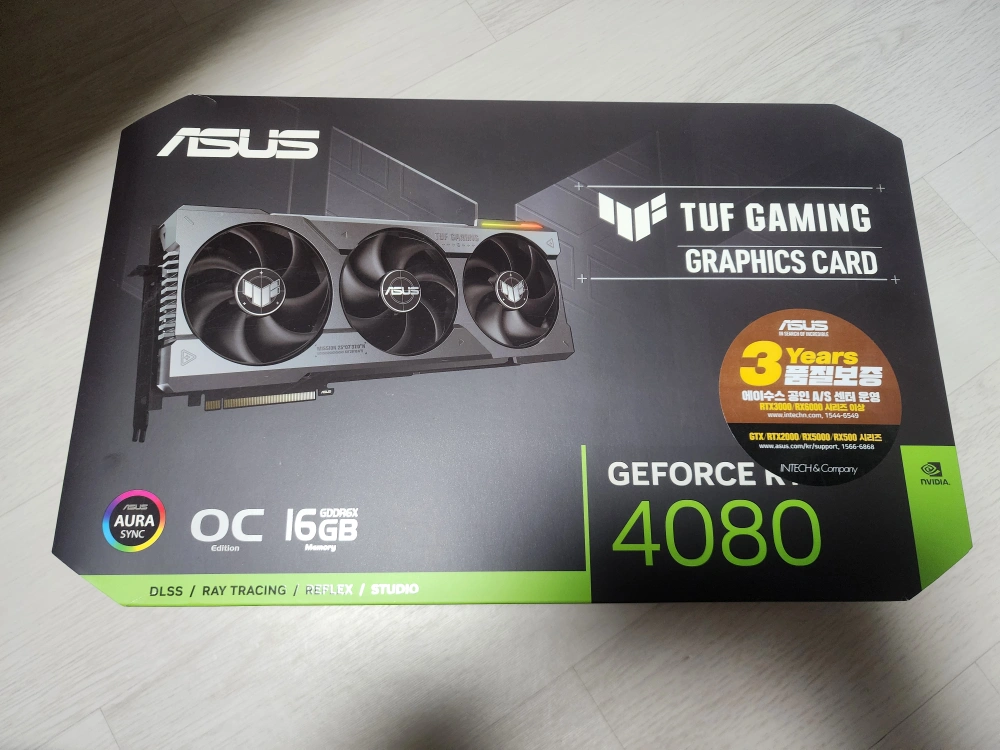 아수스 RTX 4080 16GB Tuf 터프 팝니다.