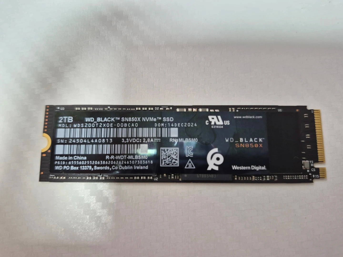 WD black sn850x SSD 2TB 팔아요