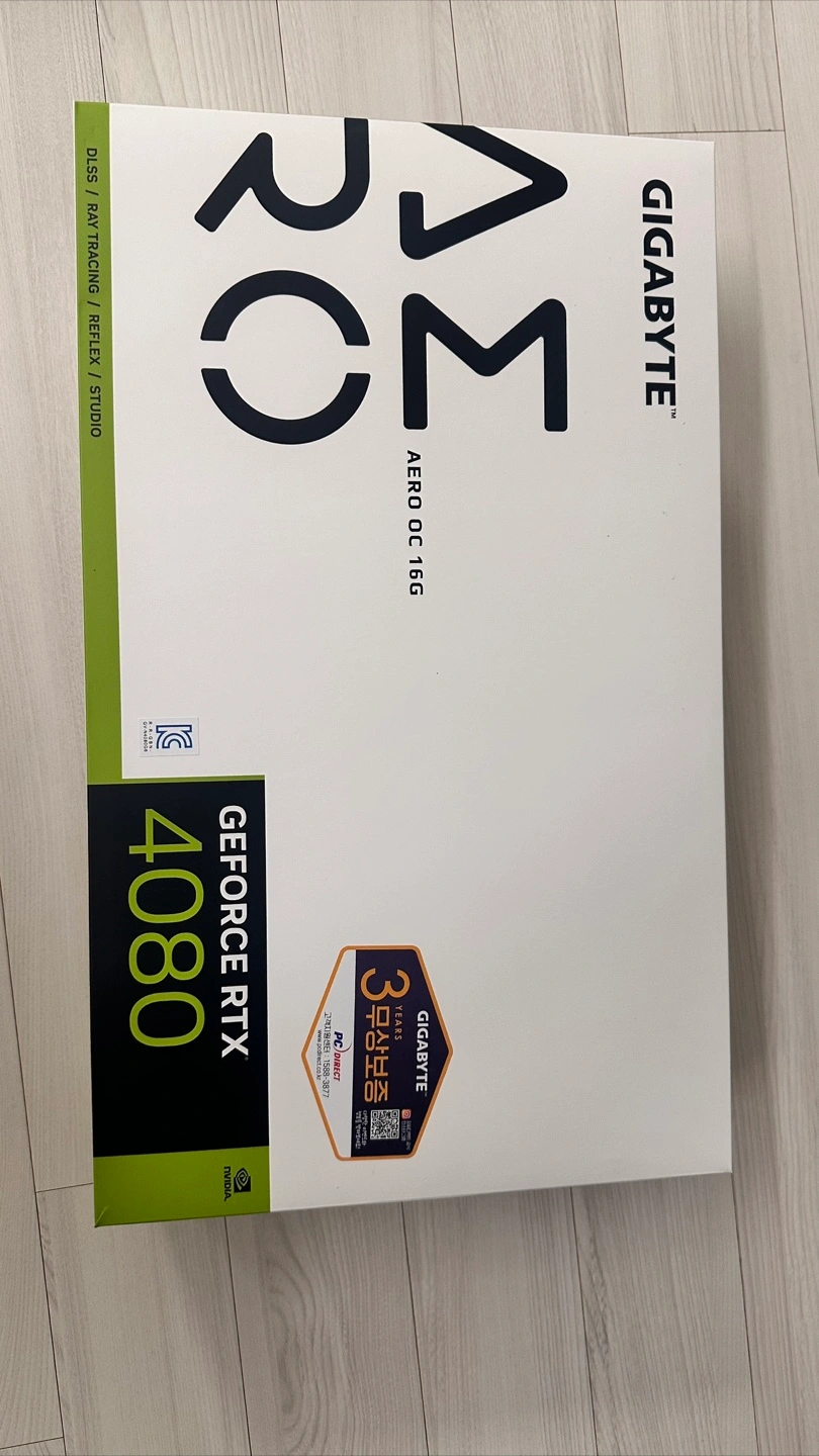 기가바이트 RTX 4080 AERO OC 16 GB 팝니다
