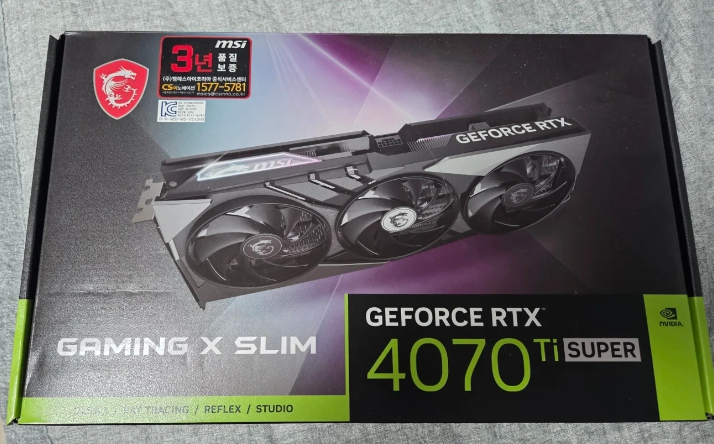 MSI RTX 4070 Ti SUPER 트라이프로져3 판매합니다
