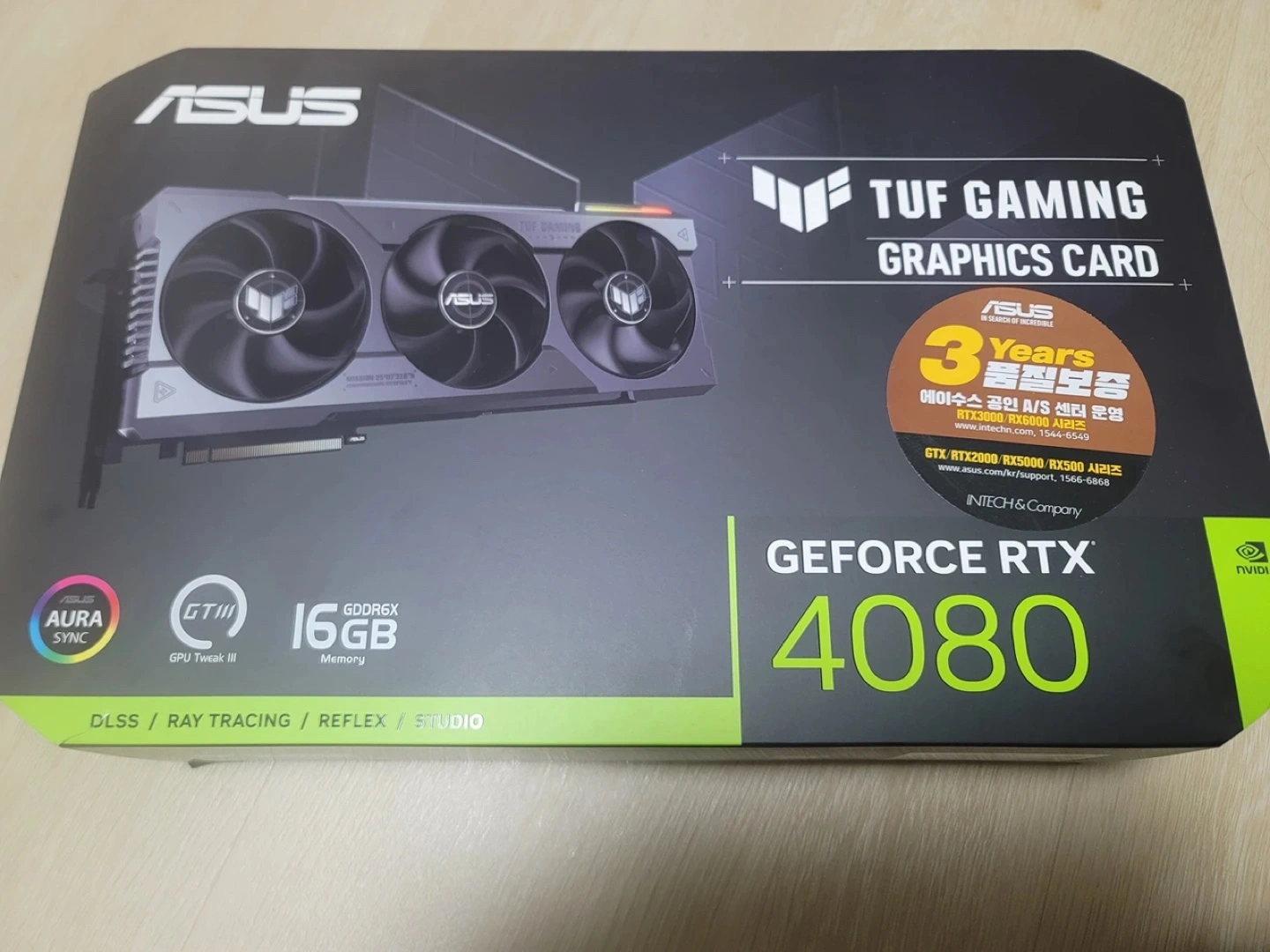 미개봉 ASUS TUF RTX 4080 그래픽카드