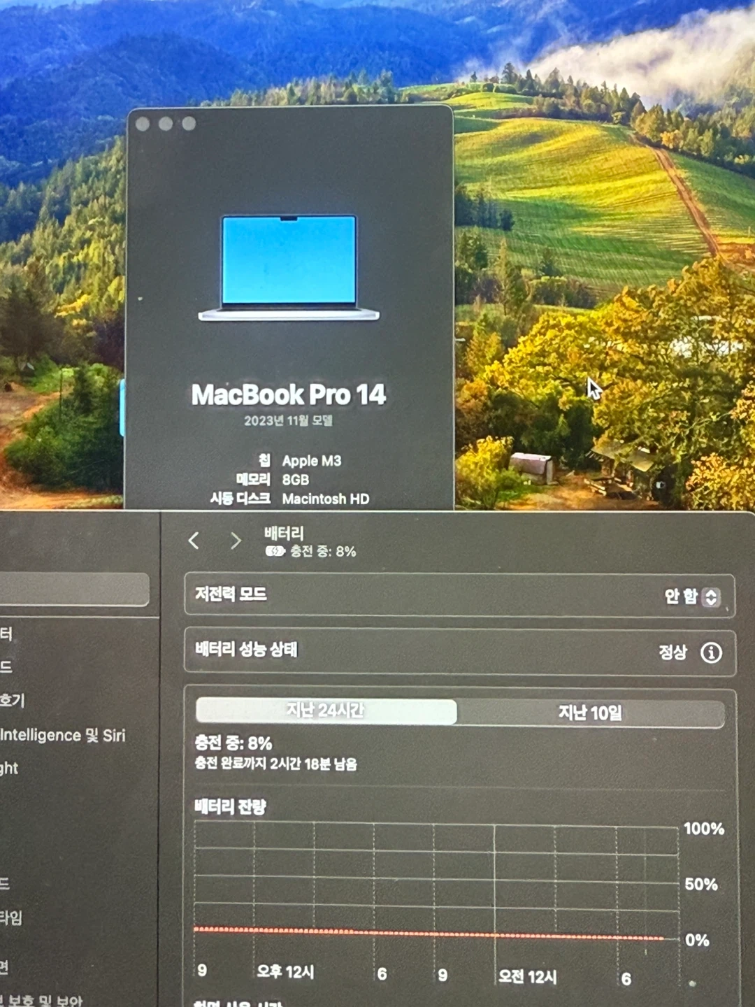맥북 프로 14 M3 칩 8GB