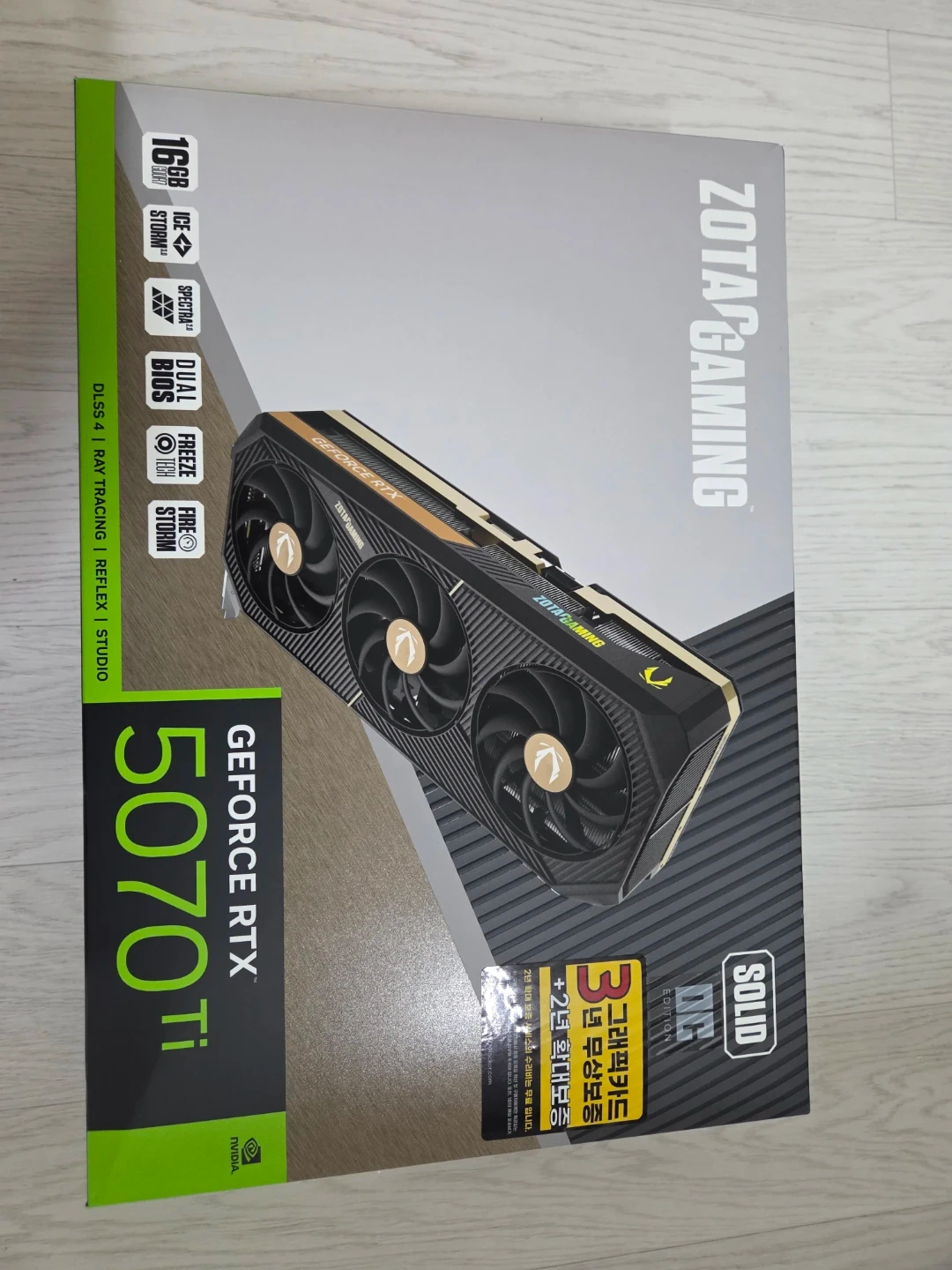조텍 게이밍 RTX 5070 Ti SOLID OC 16GB