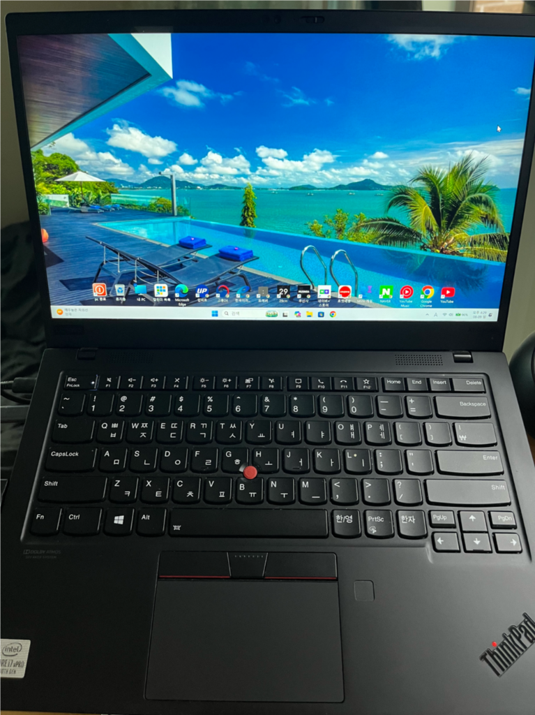씽크패드 X1 카본 i7-10gen 16g 상태 최상