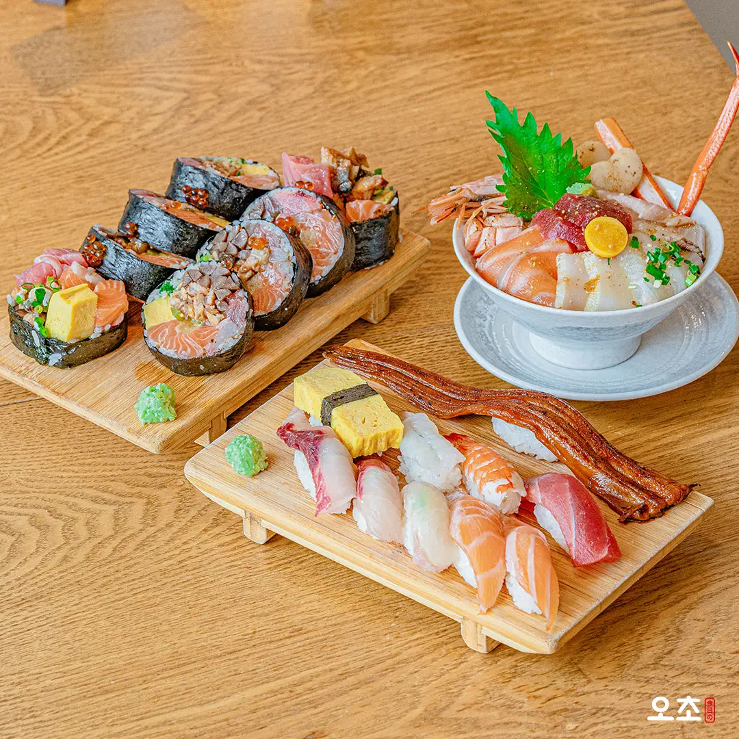 오늘의초밥+제이타쿠동+후토마끼(반줄) 식사권 방문 제공 — [오초오늘의초밥]오늘의초밥+제이타쿠동+후토마끼(반줄) 식사권 방문 제공
