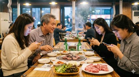 "소고기 사준 아빠 앞에서 폰만 본 친구들, 손절할까요?" 	[296]