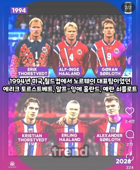 노르웨이 국대의 위엄