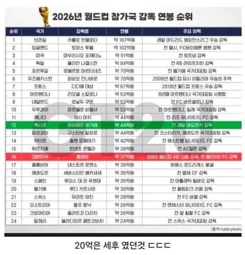 홍명보 연봉이 20억이 아니었음(24)