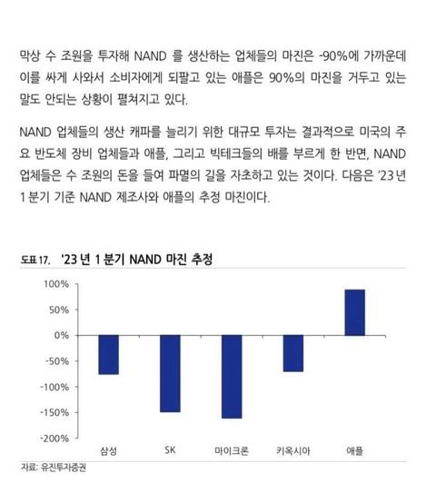 솔직히 애플은 삼성 하이닉스 메모리 공급해주는거 만으로 머리박아야됨(27)