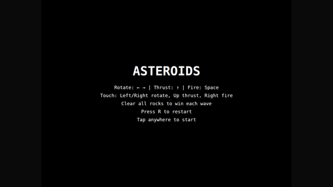 Asteroids (Qwen 3.5 9B)