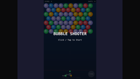 Bubble Shooter (DeepSeek V4 Flash)