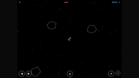 Asteroids (DeepSeek V4 Flash) gameplay preview