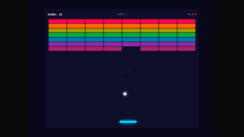 Breakout (DeepSeek V4 Flash) gameplay preview