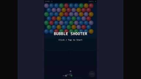 Bubble Shooter (DeepSeek V4 Flash) gameplay preview