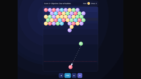 Bubble Shooter (GPT 5.3 Codex) gameplay preview