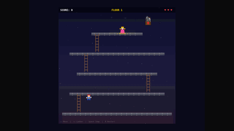 Donkey Kong (DeepSeek V4 Flash) gameplay preview