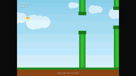 Flappy Flyer (GLM 4.7 Flash) gameplay preview