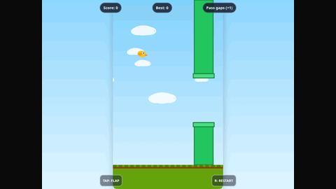 Flappy Flyer (GPT 5.3 Codex) gameplay preview