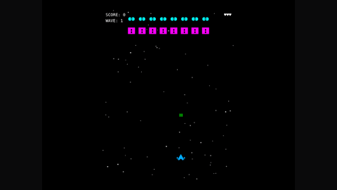 Galaga (DeepSeek V4 Flash) gameplay preview