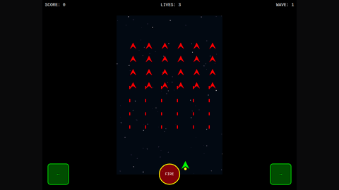 Galaga (GLM 4.7) gameplay preview