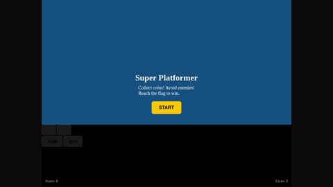 Mario Platformer (GLM 5.1) gameplay preview