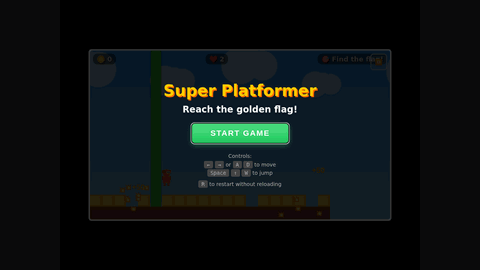 Mario Platformer (Kimi K2.5) gameplay preview