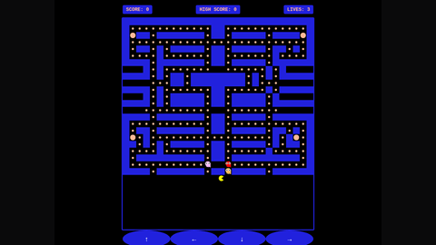 Pac-Man (GLM 4.7 Flash) gameplay preview