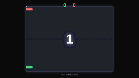 Pong (GLM 4.7 Flash) gameplay preview