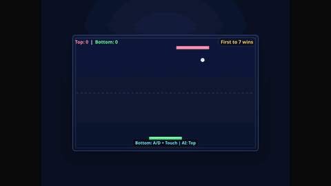 Pong (GPT 5.3 Codex) gameplay preview