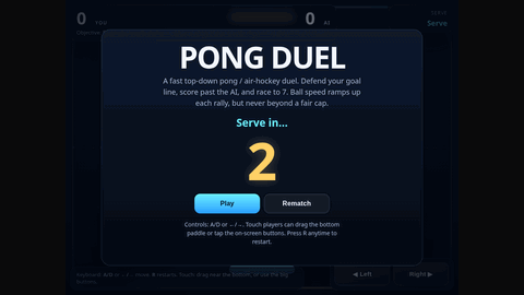 Pong (GPT 5.4 Mini) gameplay preview