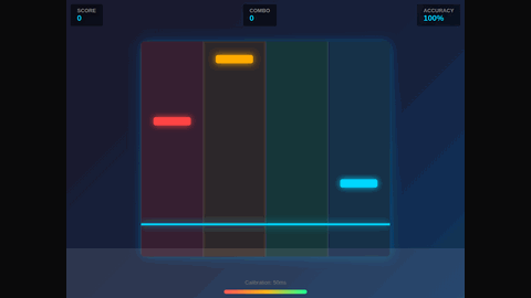 Rhythm Tap (GLM 4.7 Flash) gameplay preview