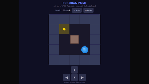 Sokoban (DeepSeek V4 Flash) gameplay preview
